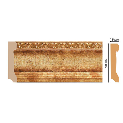 Плинтус Decomaster D166 GoldLine 166-126