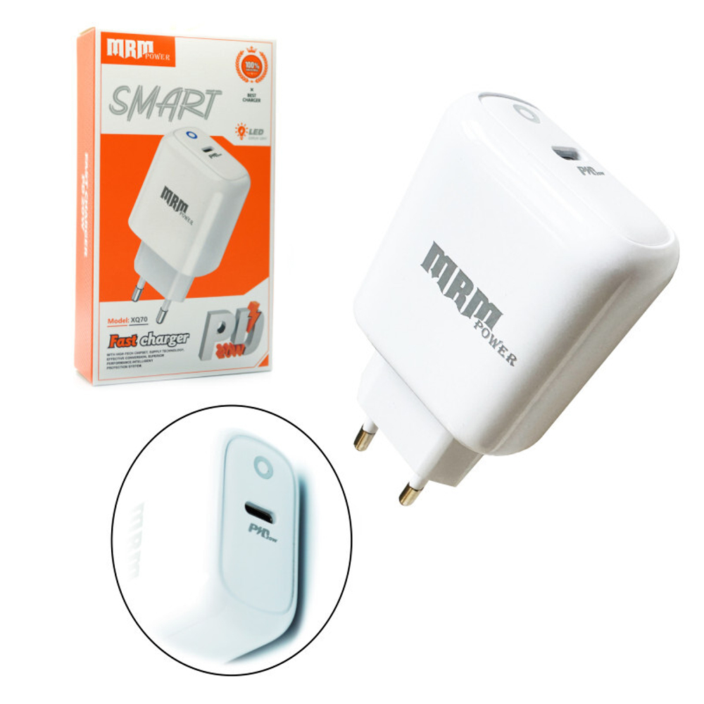 Сетевой адаптер питания XQ70 PD 20W (белый)