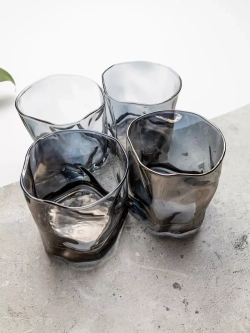 Набор бокалов рокс для виски, черный, 300 мл, 6 шт.