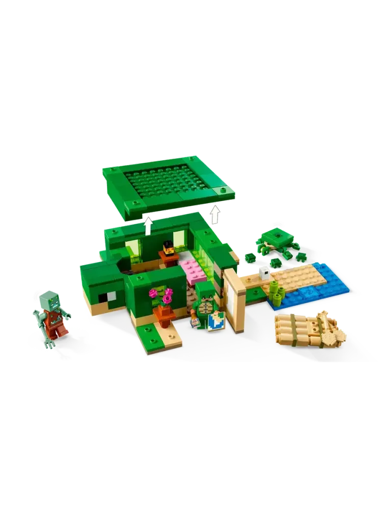 Конструктор Minecraft 21254 Черепаховый пляжный домик