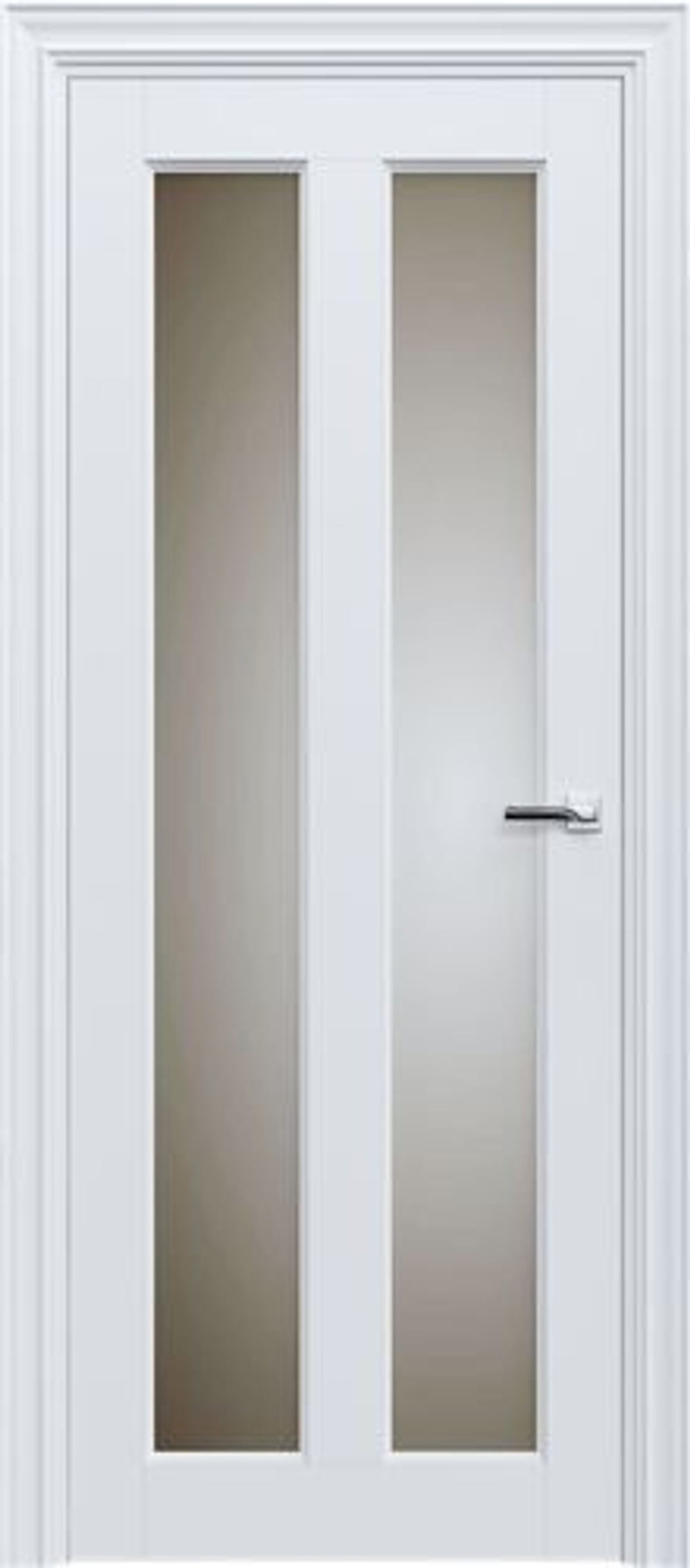 Межкомнатная дверь Status (Статус) 612 Сатинато бронза Белый лед