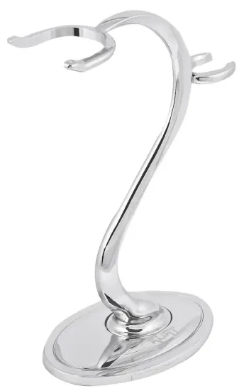 Подставка для помазка и станка "KURT" металлическая в виде кобры, 155 мм, К_90006