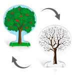 Напольная двусторонняя декорация Дерево зима-лето 164000894