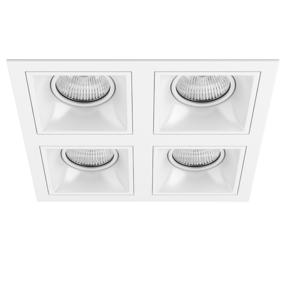 Комплект из светильников и рамки Domino Lightstar D54606060606