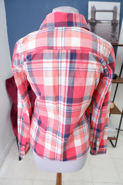 Рубашка АС в клетку стильная 44 размер