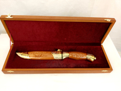 Нож украшенный "Подарок охотнику" №1