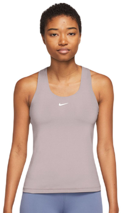 Женский топ теннисный Nike Dri-Fit Swoosh Bra Tank - platinum violet/platinum violet/white