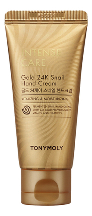 TONYMOLY  Крем для рук с муцином улитки и коллоидным золотом - INTENSE CARE Gold 24K Snail Hand Cream, 60мл