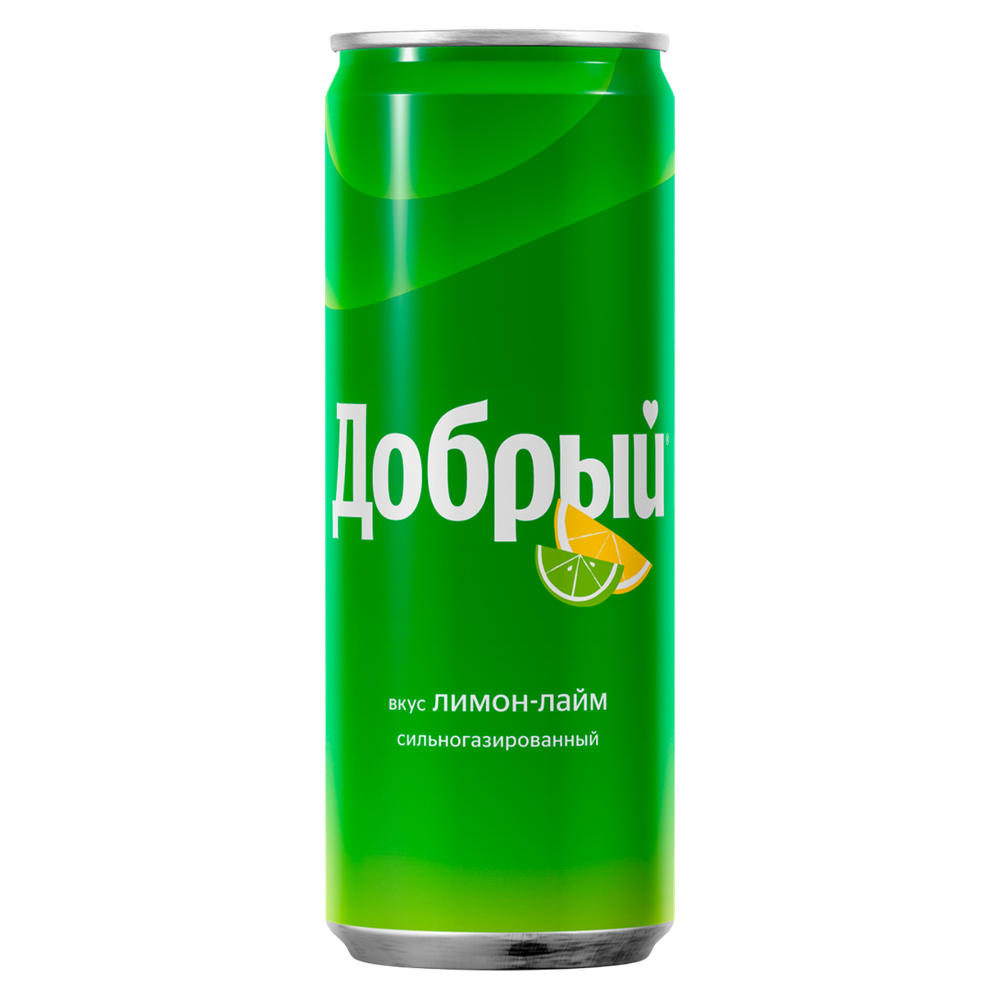 Напиток газированный Добрый Лимон Лайм 0,33л ж/б