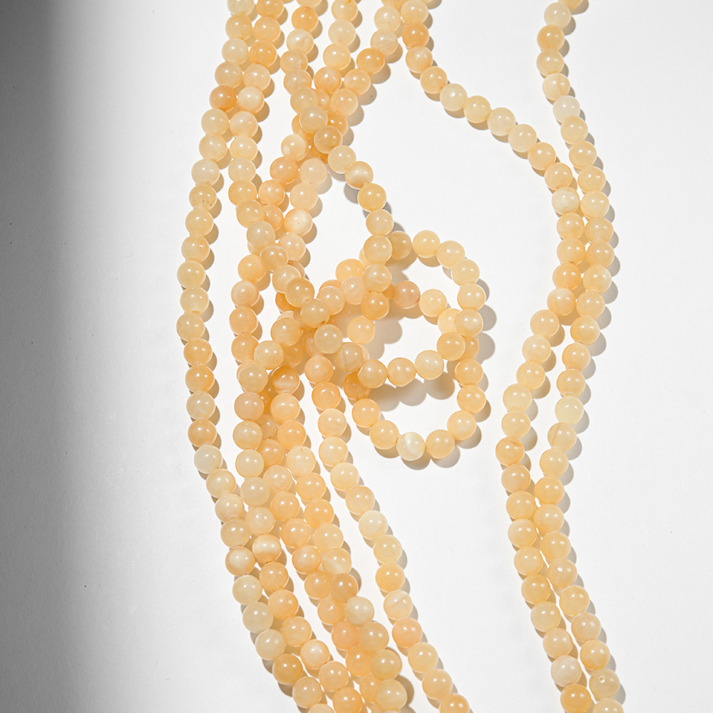 Желтый кальцит, 6,6мм, шар