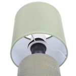 8222/1T MODERNI LN26 495 зеленый, керамика/текстиль Настольная лампа Е27 1*60W 220V NIANA