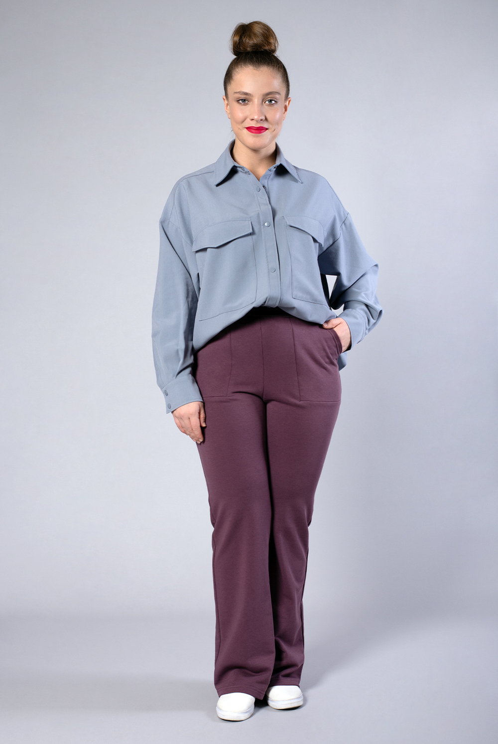 Брюки женские 3834ЛП, фумо #58Ф023834ЛП