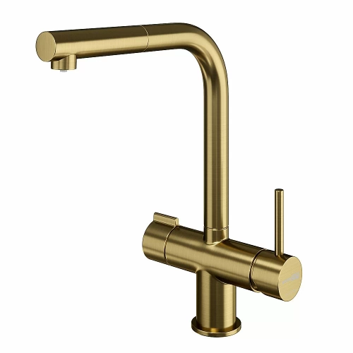 Смеситель для кухни WasserKraft A8987 золото матовое