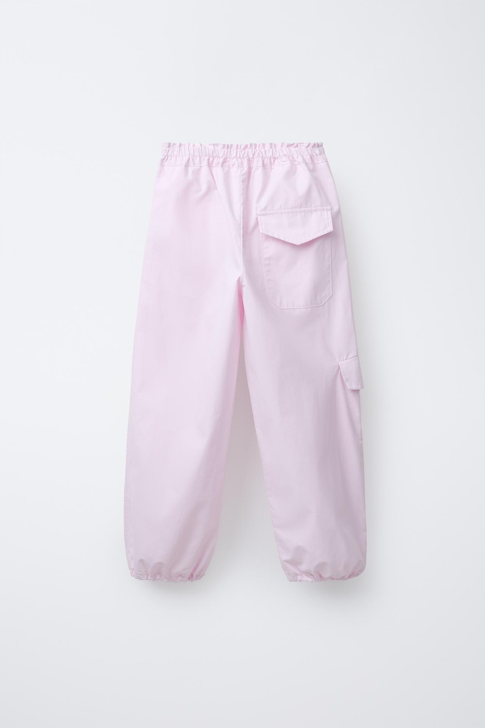 ZARA БРЮКИ ИЗ ПОПЛИНА, РОЗОВЫЙ