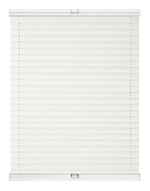 Штора плиссе Стандарт с ручками, ткань Аванти арт. 4080 белый, цвет комплектующих белый, серый, антрацит, черный, коричневый, кремовый и т д