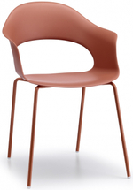 Кресло пластиковое Scab Design Lady B, терракотовый