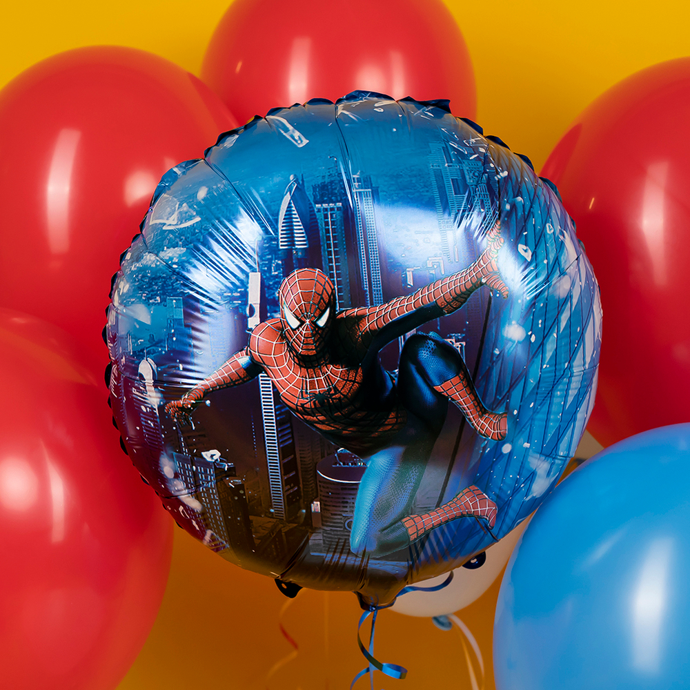 Фольгированный шар «Человек-паук» двусторонний, 46 см