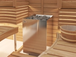 Электрическая печь SAWO NORDEX NRNF-150NS-Z (15 кВт, внутри оцинковка, снаружи нержавейка, выносной пульт (пульт и блок мощности докупаются отдельно)