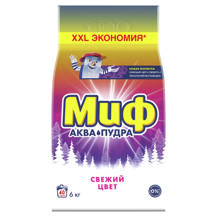 Стиральный порошок Миф Свежий цвет 6 кг