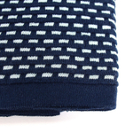 Плед из хлопка фактурной вязки Essential, 130х180 см