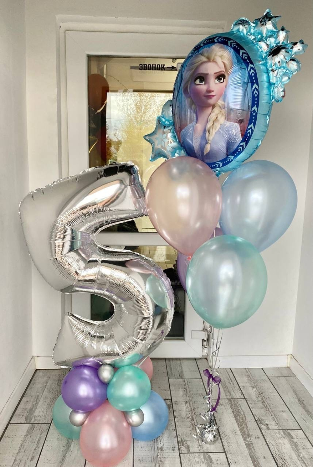 Воздушные шары для девочки Эльза, Холодное сердце, Зеркало №1391