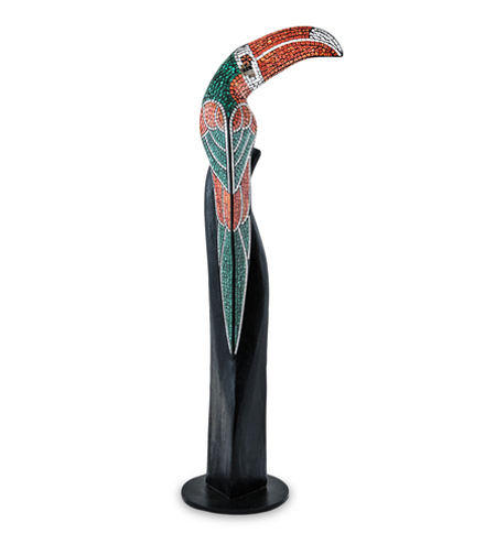 Decor and Gift 23-005-04 Статуэтка «Тукан» дерево+стекл.мозаика 80 см