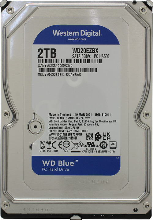 HDD 2 Tb SATA 6Gb/s Western Digital Blue  &lt;WD20EZBX&gt;  3.5" 7200rpm 256Mb