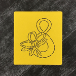 8-ка с цветами №3 Тюльпаны