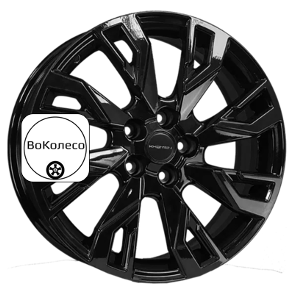 7x18/5x114,3 ET37 D66,5 KHW1809 (Dargo/Jolion) Black Khomen Wheels