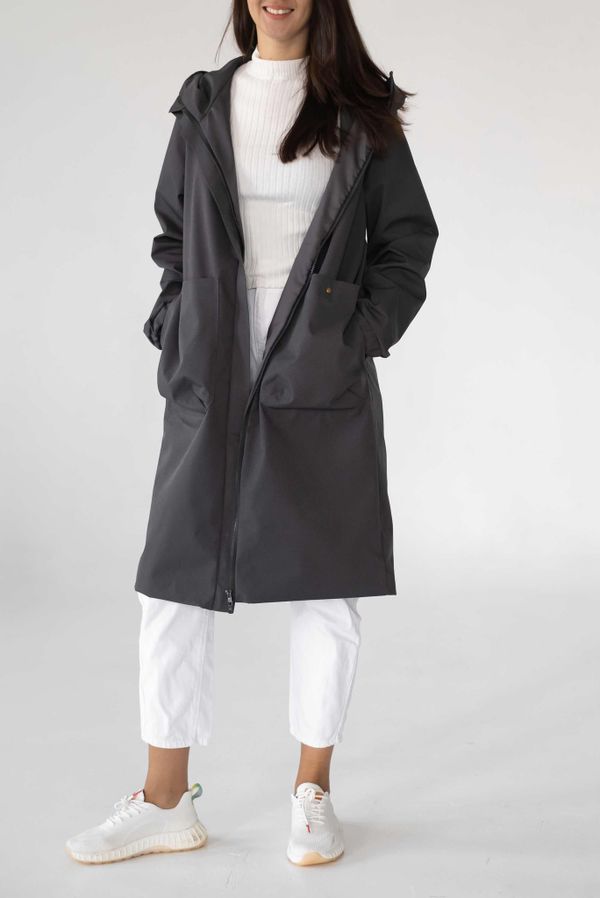 Плащ Женский Графитовый - фото 2