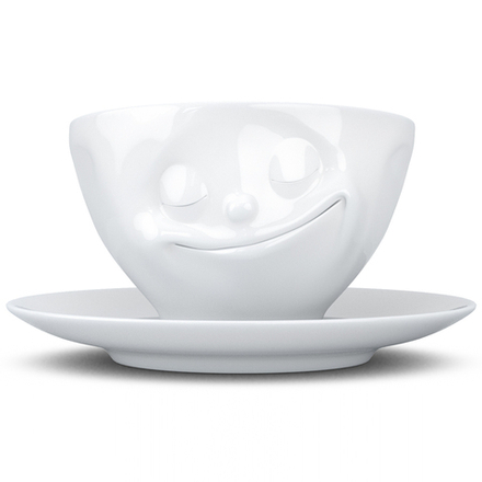 Чайная пара Happy, 200 мл, белая