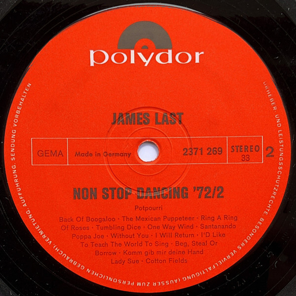 James Last / Non Stop Dancing 1972/2 (LP)