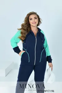 Костюм 17-196-синий-ментол Minova