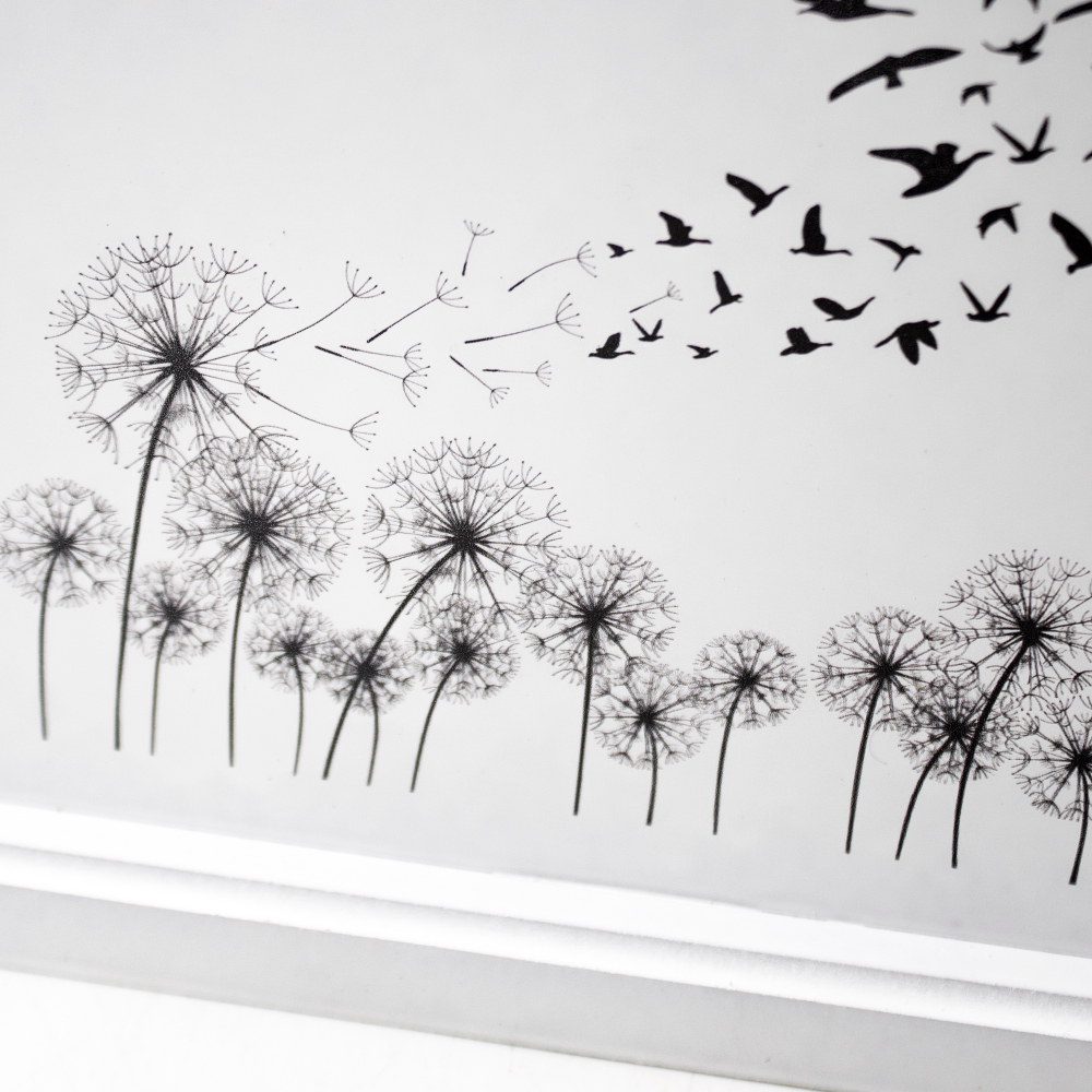 Урна для праха "Реквием L" с печатью Одуванчики