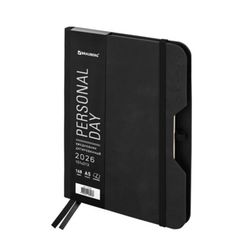 Ежедневник датированный А5 BRAUBERG "Note" черный (117516)