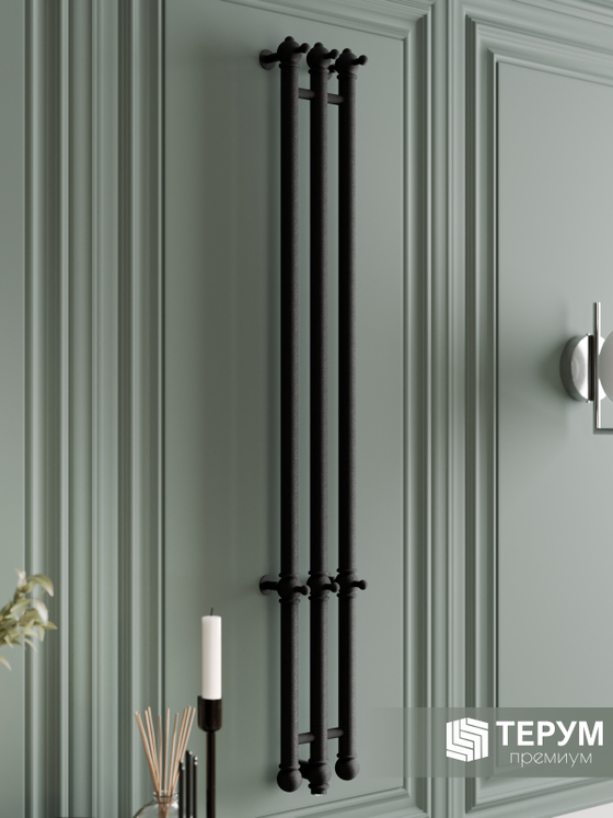 Полотенцесушитель Винтаж 3 120х16 Черная кожа