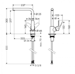 Смеситель для кухни с поворотным изливом Hansgrohe Focus 31817000