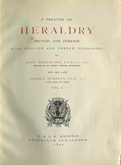 A treatise on heraldry British and foreign. В 2 т. Лондон. Edinburgh : W. & A.K. Johnston. 1892.