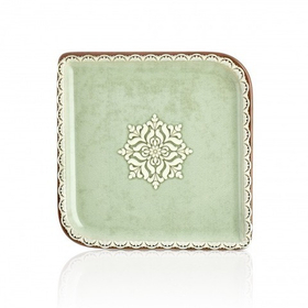 Тарелка квадратная d=28*28 cм,фарфор,серия "ROME"