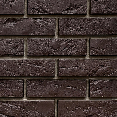 Фасадные панели Кирпич Баварский, темно-коричневый Fineber (Файнбир)