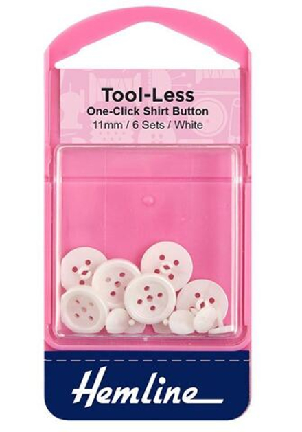 Пуговица-заклепка, 11 мм, цвет белый (10009100/060923/3140244/1_Япония)