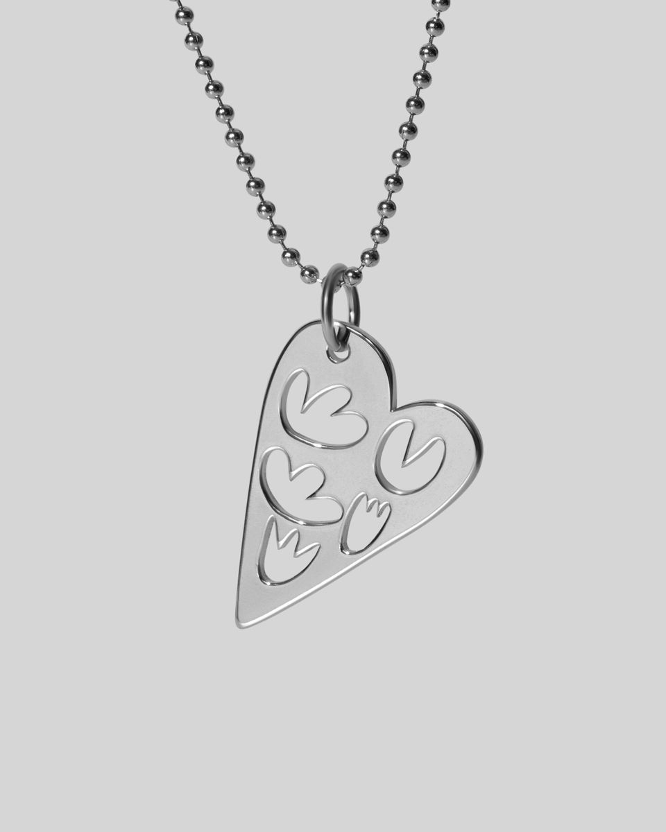 Подвеска Сердце Цветёт