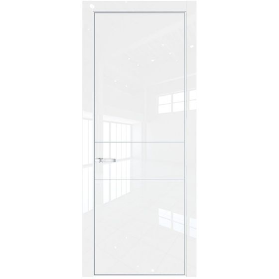 Profil Doors 14LA белый люкс с алюминиевым молдингом профиль серебро