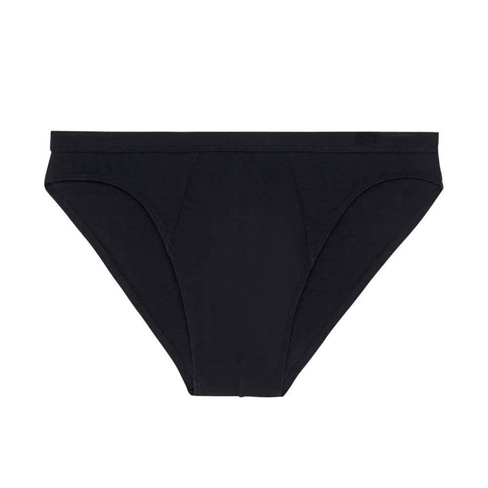 Мужские трусы слипы черные HOM Supreme Cotton 40-2448-0004