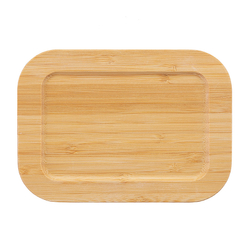 Набор прямоугольных контейнеров 3шт Smart Solutions с бамбуковыми крышками