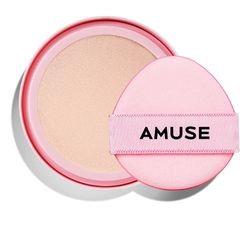AMUSE Увлажняющий кушон с сияющим финишем DEW POWER VEGAN CUSHION 01 PURE SPF 38 PA+++