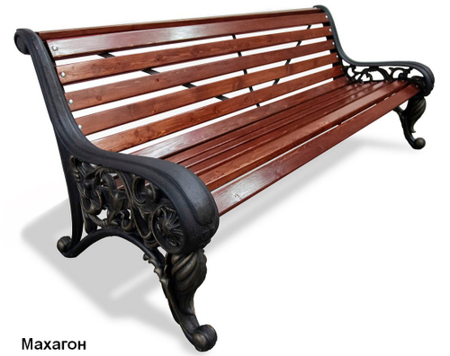 Скамейка парковая Москва, Сосна