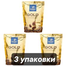 Кофе растворимый Tchibo Gold Selection, пакет 285 г, 3 шт