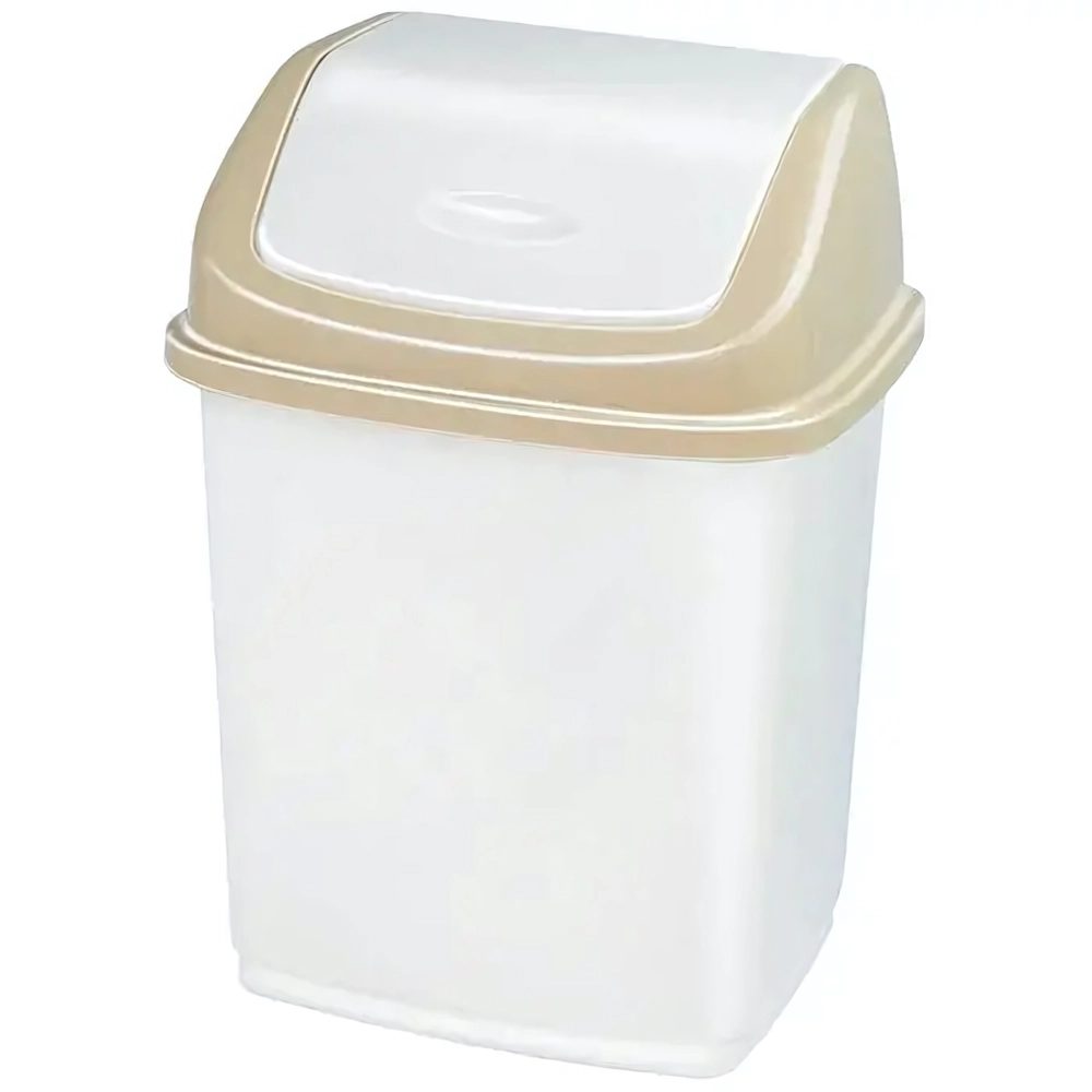 Контейнер для мусора Ромашка 1,5 л с перекидным верхом