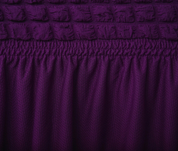 Комплект чехлов на трехместный диван и кресла с оборкой, цвет Фиолетовый